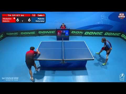 13:30 Vladyslav Kaluhin 1-3 Mykola Halynskyi West 1 WIN CUP 14.10.2022 | TABLE TENNIS WINCUP