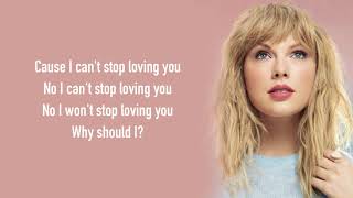 Phil Collins - Can&#39;t Stop Loving You (Taylor Swift Cover) [Full HD] lyrics