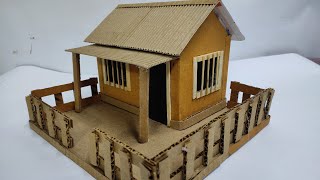 How To Make Cardboard House For School Project