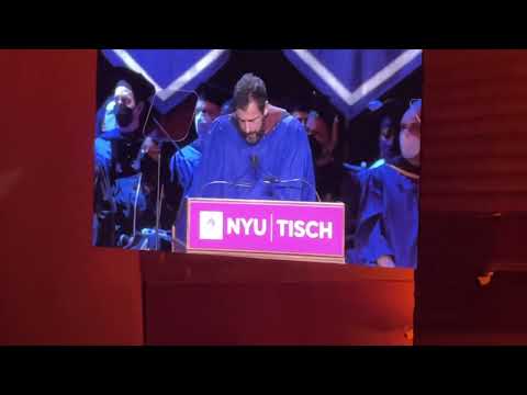 Adam Sandler Offers A Dose Of Reality To The Parents Of NYU's Tisch Graduates In Hilarious Commencement Speech