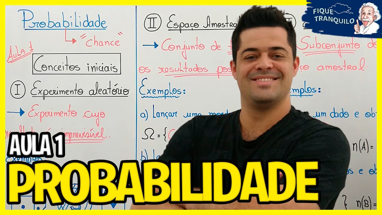 PROBABILIDADE (ENEM) - Aula 1: Conceitos iniciais (Experimento aleatório, evento e espaço amostral)