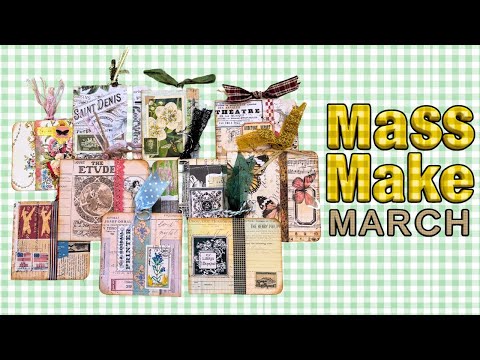 MASS MAKE MARCH EP.12 – WHEN PAPERCLIPS PRETEND TO BE LIBRARY CARD POCKETS #massmakemarch2025
