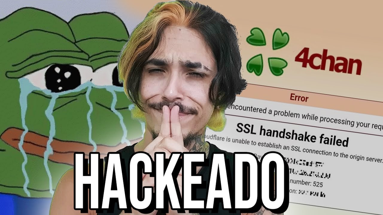 A literal queda do 4chan (hackeado fi esquece)