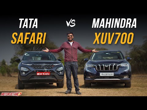 New Tata Safari vs Mahindra XUV700 - Comparison