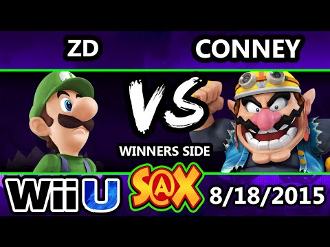 S@X 111 - Coney (Mario, Wario) Vs. ZD (Luigi) SSB4 Tournament - Smash Wii U - Smash 4