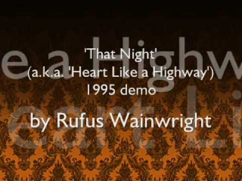 That Night - 1995 Rufus Wainwright demo