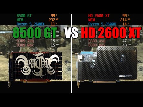 GeForce 8500 GT vs Radeon HD 2600 XT Test In 7 Games (No FPS Drop - Capture Card)