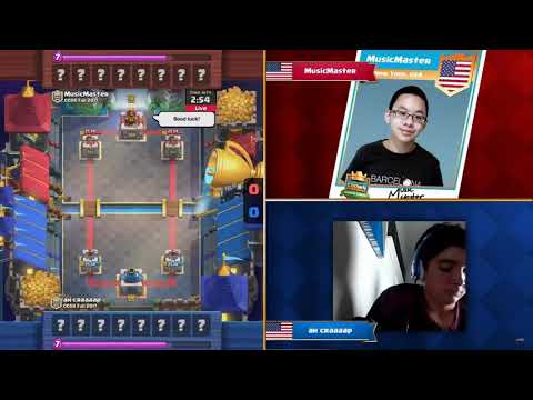 Ah craaaap vs Music Master 2017 Clash Royale American crown tournament
