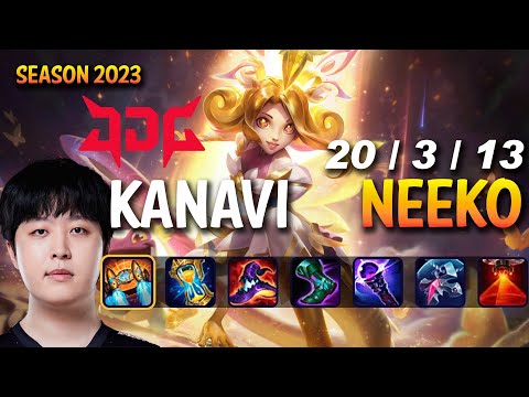 JDG Kanavi NEEKO vs NIDALEE Jungle - Patch 13.13 KR Ranked
