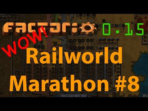 Factorio Railworld Marathon #8 - Plastic and red circuits