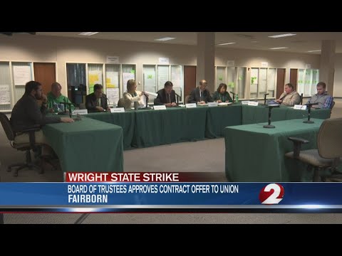 Wright State trustees approve contract offer opposed by union Video