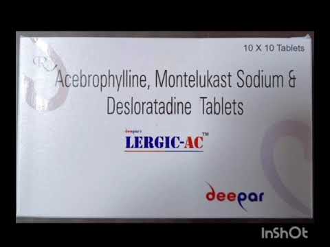 Acebrophillin Desloratadine Montelukast Tablet, 215 mg