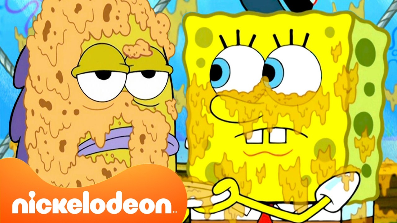 لحظات سبونج بوب مع الطعام الفوضوي! 🍔 | 10 دقائق | سبونج بوب | Nickelodeon Arabia