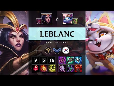 LeBlanc Support vs Yuumi: Killing spree - KR Diamond Patch 25.S1.2