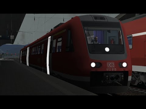 Train Simulator 2018: Koblenz - Trier - DB BR612 'Regioswinger' - Rainy Day