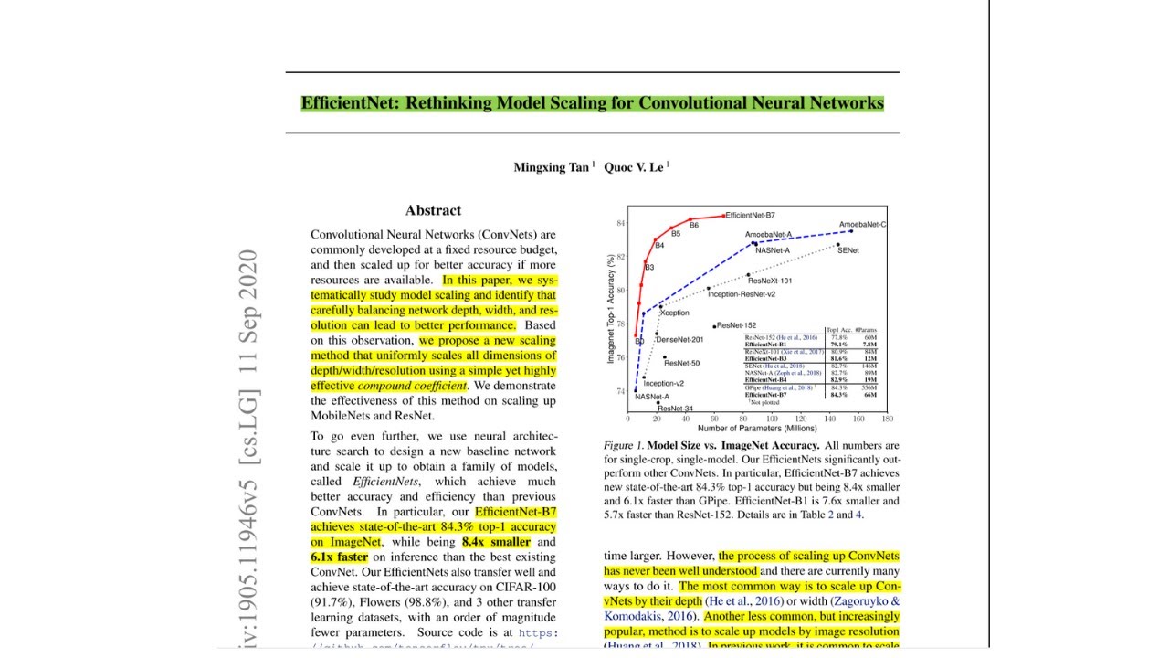 EfficientNet Paper Walkthrough