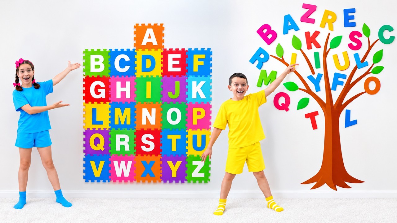 Sofia and Max Learn the Alphabet with a Magical Tree