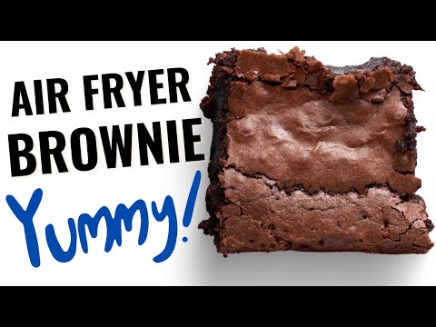 How To Make Easy Air Fryer Brownies (SO Chewy And Fudgy)