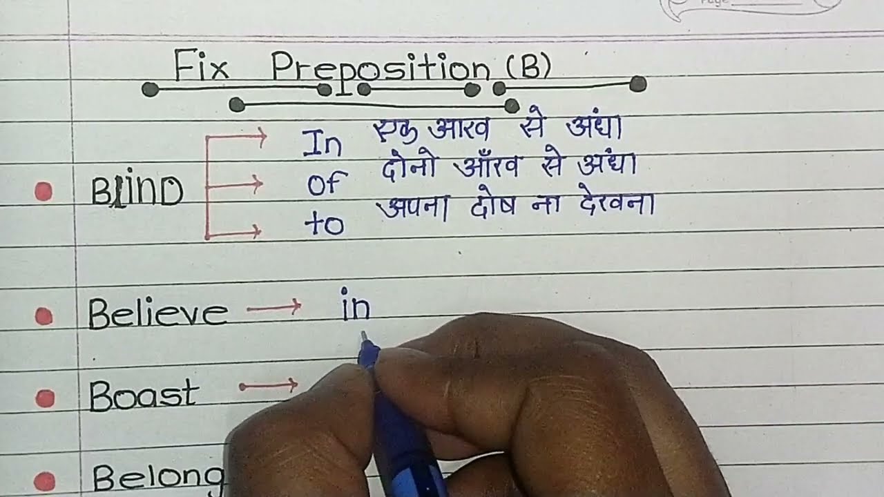 Important Fixed Preposition Part 2 | Fixed Preposition About ( B ) | Preposition With Thinkology06