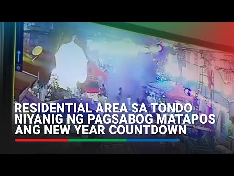 CCTV PATROL: Residential area sa Tondo niyanig ng pagsabog matapos ang New Year countdown