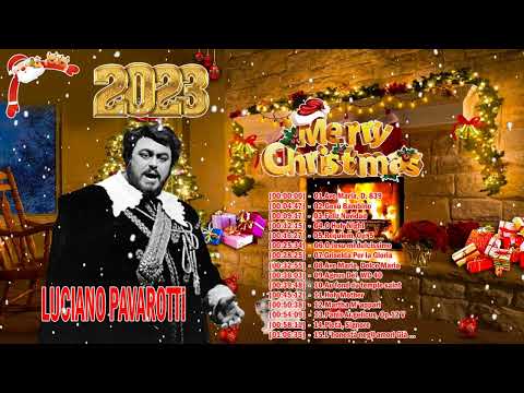 Top 20 Famous Opera  Christmas Song Of Luciano Pavarotti 2023 🎄