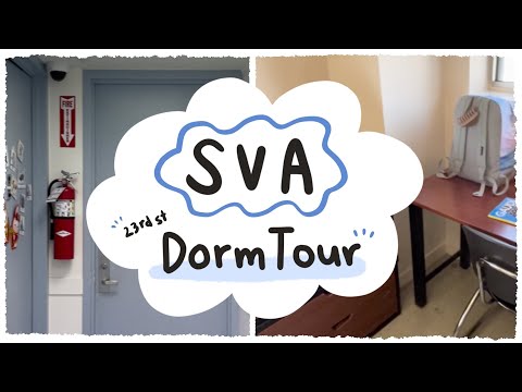 SVA 23rd Street Dorm Tour🚪 23가 기숙사 소개 | Kitchen, Room, Laundry Area, Basement, Hallway, Elevator