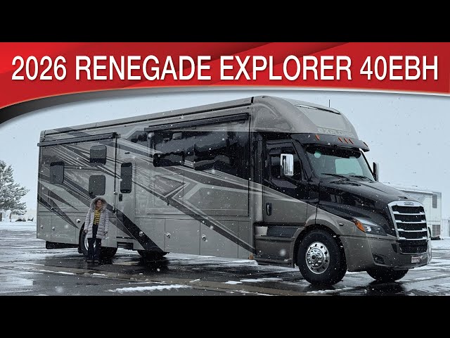 Preview image of 2026 Renegade Explorer 40EBH 525 Horse Power Luxury Towing youtube video