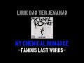 Famous Last Words My Chemical Romance Lirik Terjemahan