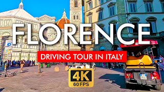 🇮🇹 Florence Driving Tour Italy in 4K video. Explore from Piazzale Michelangelo t