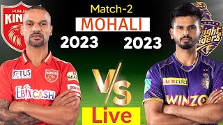 Punjab Kings vs Kolkata Knight Riders Match 2nd Live Scores | PBKS vs KKR IPL Live Scores wuth game