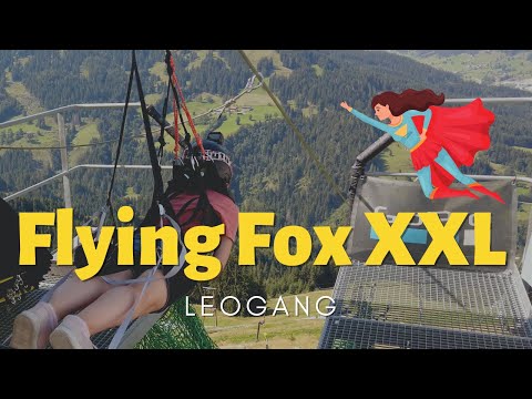 Flying Fox XXL in Leogang, Austria 🔥 Best extreme flying activity in the Alps with up to 130 km/h 😱