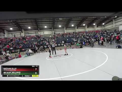 77 Lbs Champ. Round 1 - Nathan Ellis, Olympus Wrestling Vs Beckam Williams, Excalibur Wrestling Cl