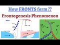 (P11C10) What are Fronts & how they form? Cold, Warm, Stationary and Occluded, What is Frontogenesis