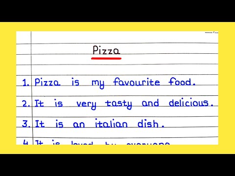 My Favourite Food Pizza 10 lines || 10 lines on My Favourite Food pizza