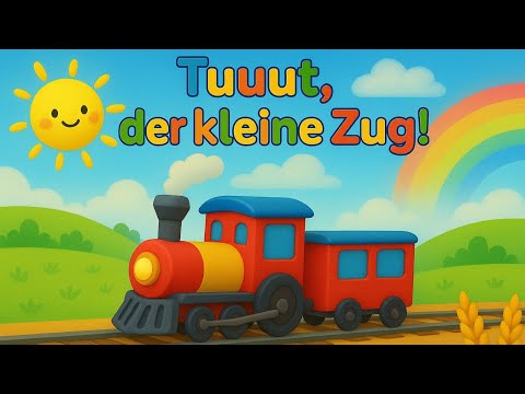 🚂 Tuuut, der kleine Zug! | Fröhliches Kinderlied zum Mitsingen 🌈✨ | Liederwolke