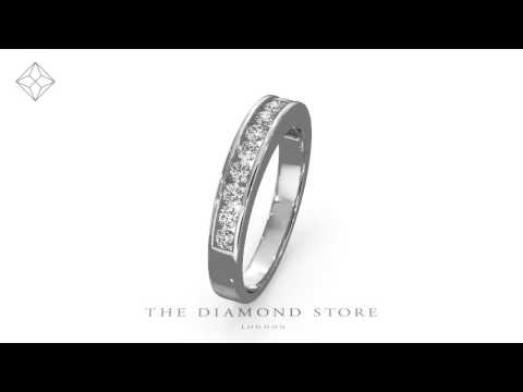 FT33 - Rae Diamond Half Band Eternity Ring 0.50CT