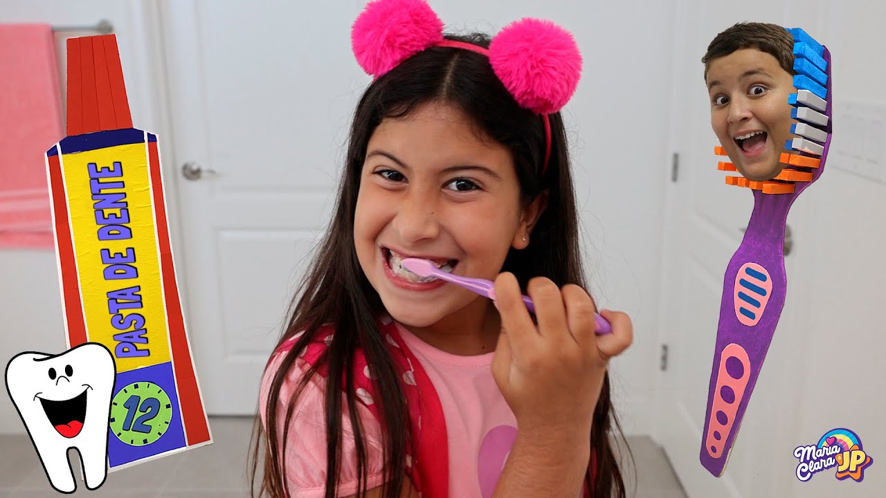 Watch Now Maria Clara e JP aprendem a importância de escovar os dentes. Maria Clara e JP aprendem a importância de escovar os dentes.