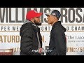 JULIAN WILLIAMS GIVES JEISON ROSARIO STONE COLD STARE DURING FACE OFF AT FINAL PRESS CONFERENCE