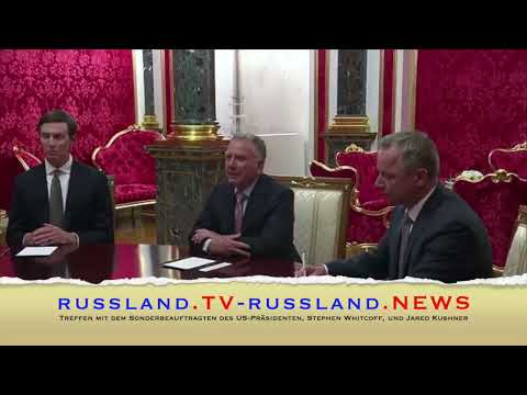 Treffen mit dem Sonderbeauftragten des US Präsidenten, Stephen Whitcoff, und Jared Kushner