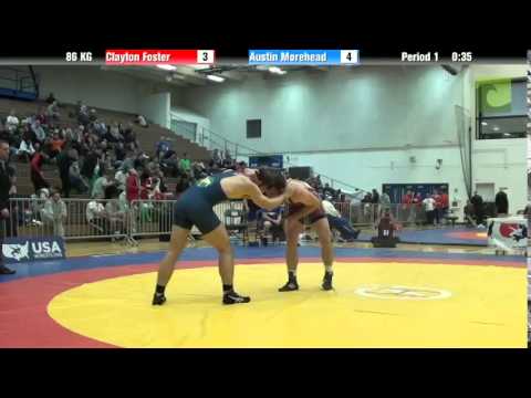 86 KG QF - Clayton Foster (GRIT/CWC) vs. Austin Morehead (NWRTC)