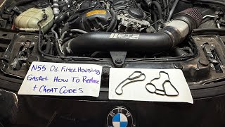BMW N55 Oil Filter Housing Gasket How To Replace in 45mins #bmw #n55 #pov #mechanic #automobile #fyp