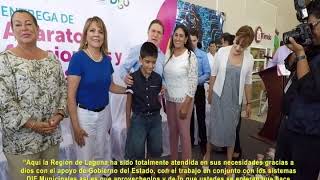 EN GIRA DE TRABAJO EN GÓMEZ PALACIO, EL GOBERNADOR JOSÉ ROSAS AISPURO TORRES Y LA PRESIDENTA DEL DIF