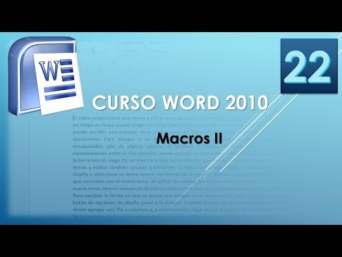 Curso Word 2010 AV Macros II Vídeo 22