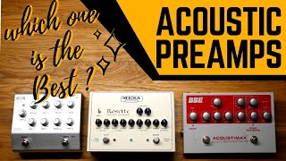 Video thumbnail for Mesa Boogie Rosette vs. Grace Design Alix vs. BBE Acoustimax - Soundcomparison - Acoustic Preamps by Acoustic Gravity