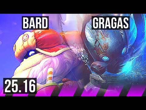 BARD & Ashe vs GRAGAS & Jhin (SUP) | 1/1/12 | KR Master | 25.16
