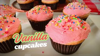 Easy Vanilla Cupcakes with Buttercream Frosting | Perfect for Birthdays & Parties!