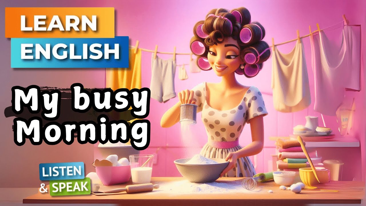 My Busy Morning  | Improve Your English | English Listening Skills - Speaking Skills.