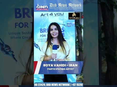 Roya Vahidi Paints a Dreamy Ocean Scene with a Silent Plea to Save Marine Life | DXB NEWS NETWORK