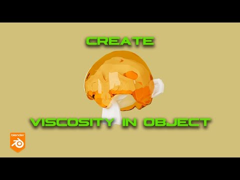 How make HONEY or VISCOSITY in object I #blender  Tutorial I English