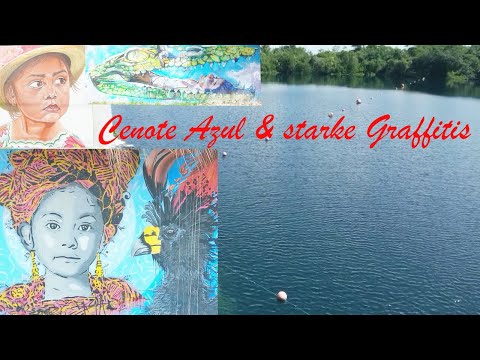 Mexiko 2021/2022 Vlog 03 - Bacalar/Cenote Azul, Graffitis, Festung und Fazit
